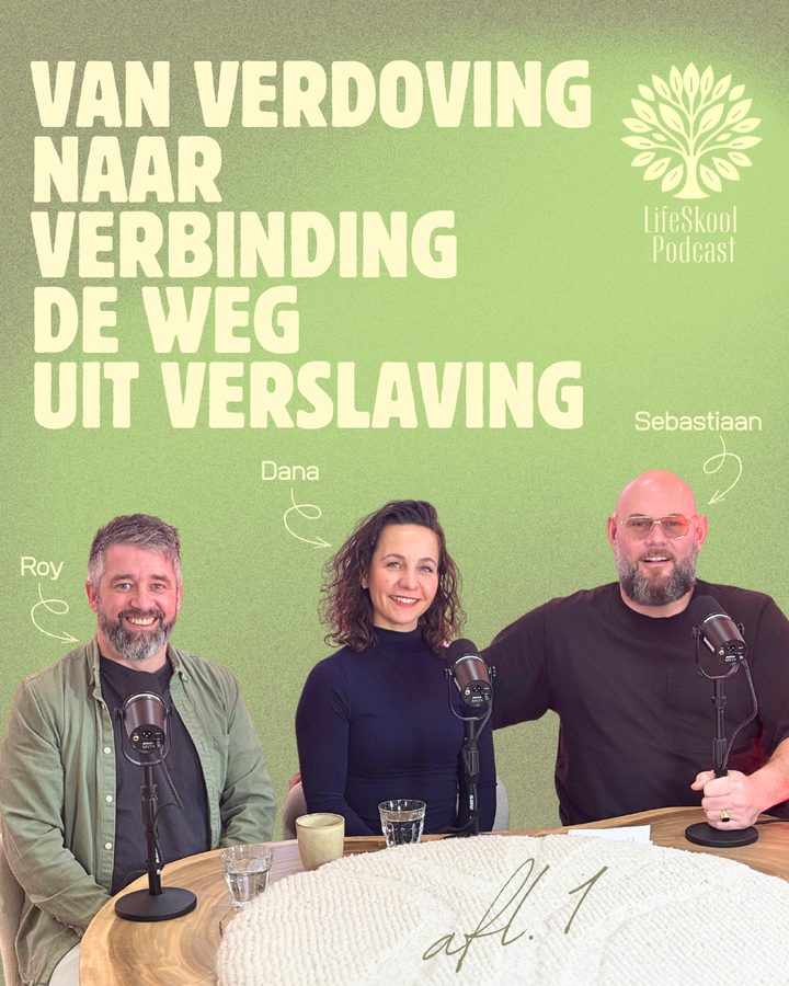 Podcastcover Van Verdoving naar Verbinding met Roy en Sebastiaan